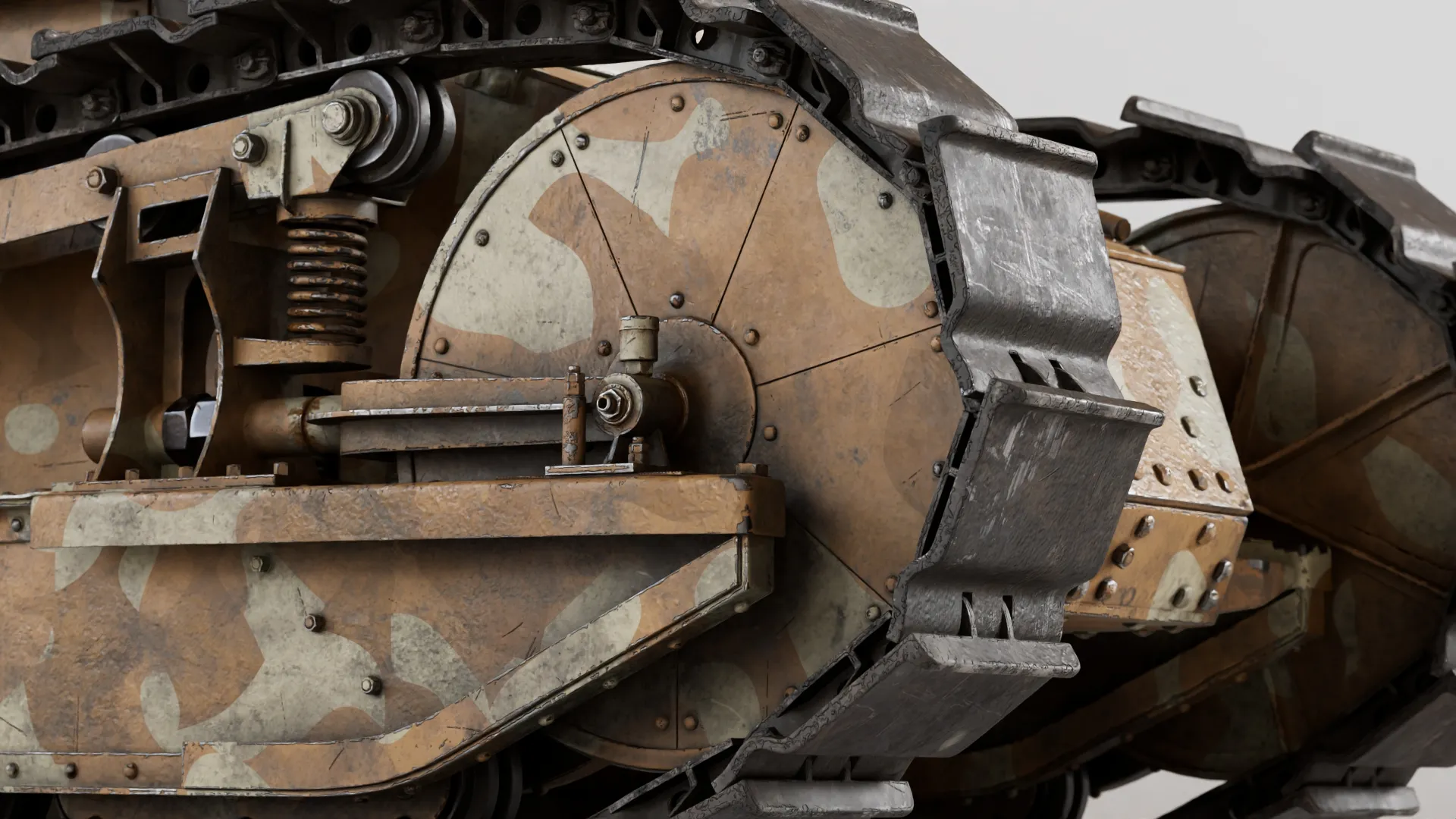 Front wheel of Renault FT Tank