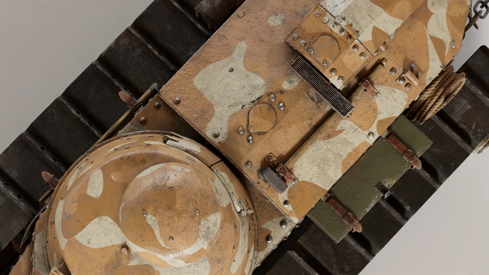 Top of Renault FT Tank