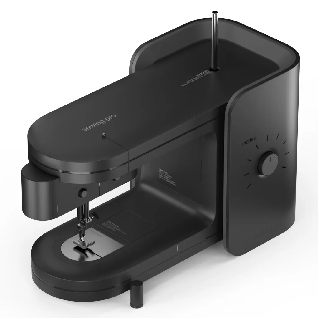 Front view of the sewing machine concept