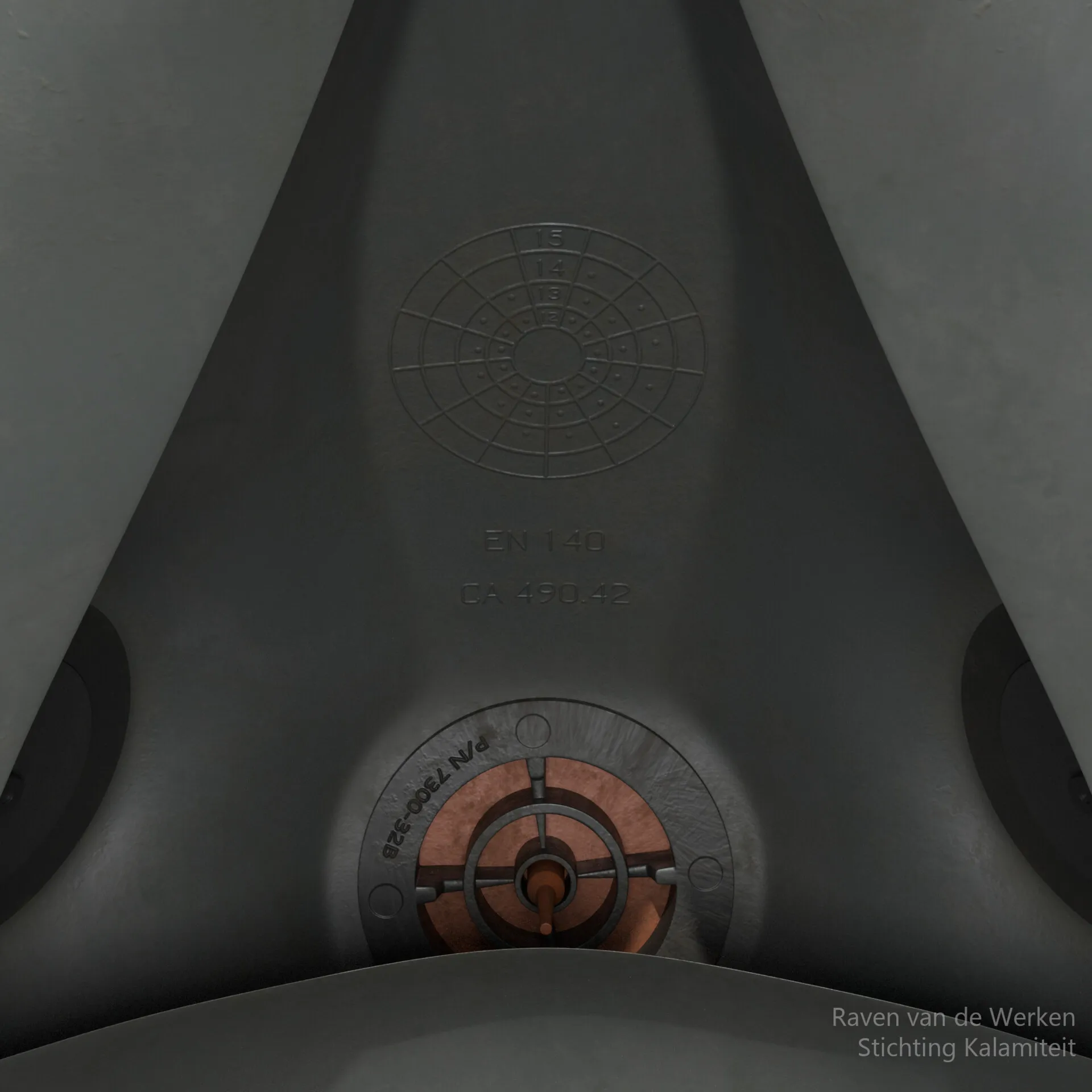 Inside view of the respirator