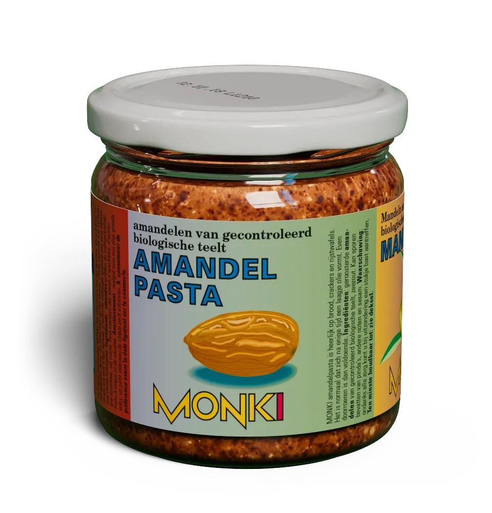 Almond butter label render