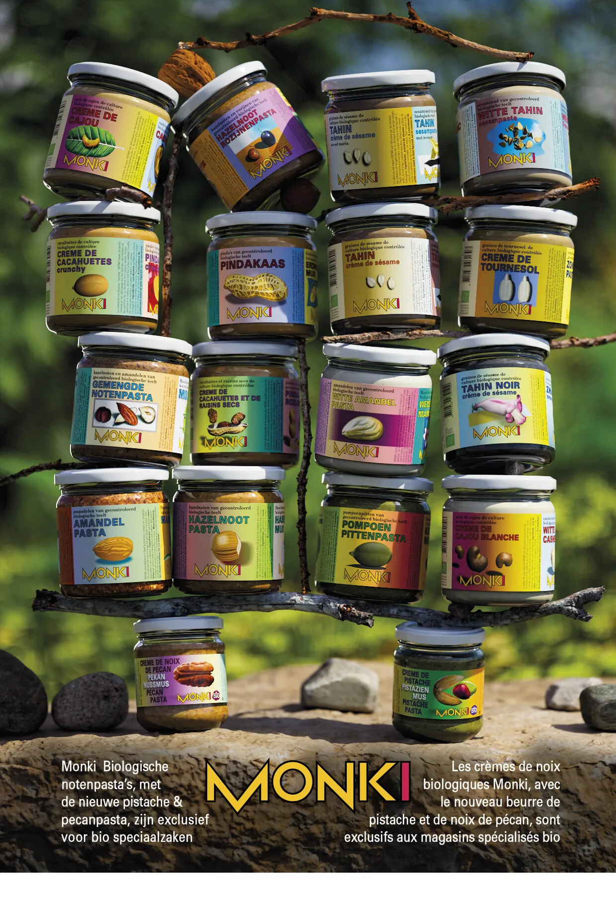 Beauty shot of Monki BIO Wall of jars
