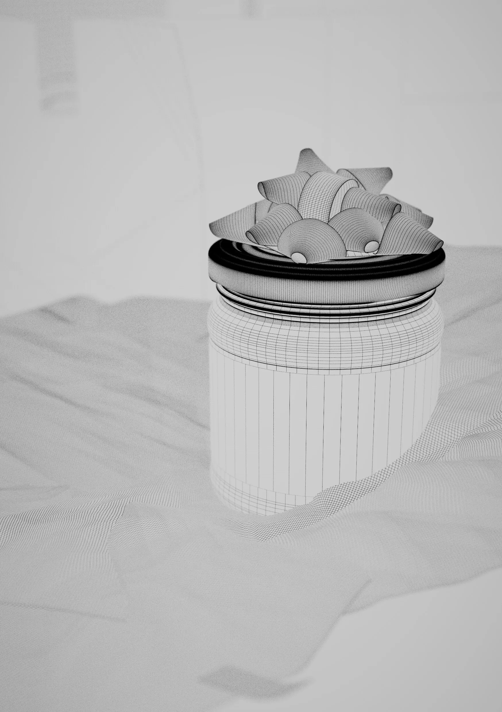 Wireframe render of Horizon Natuurvoeding Organic Pecan Butter