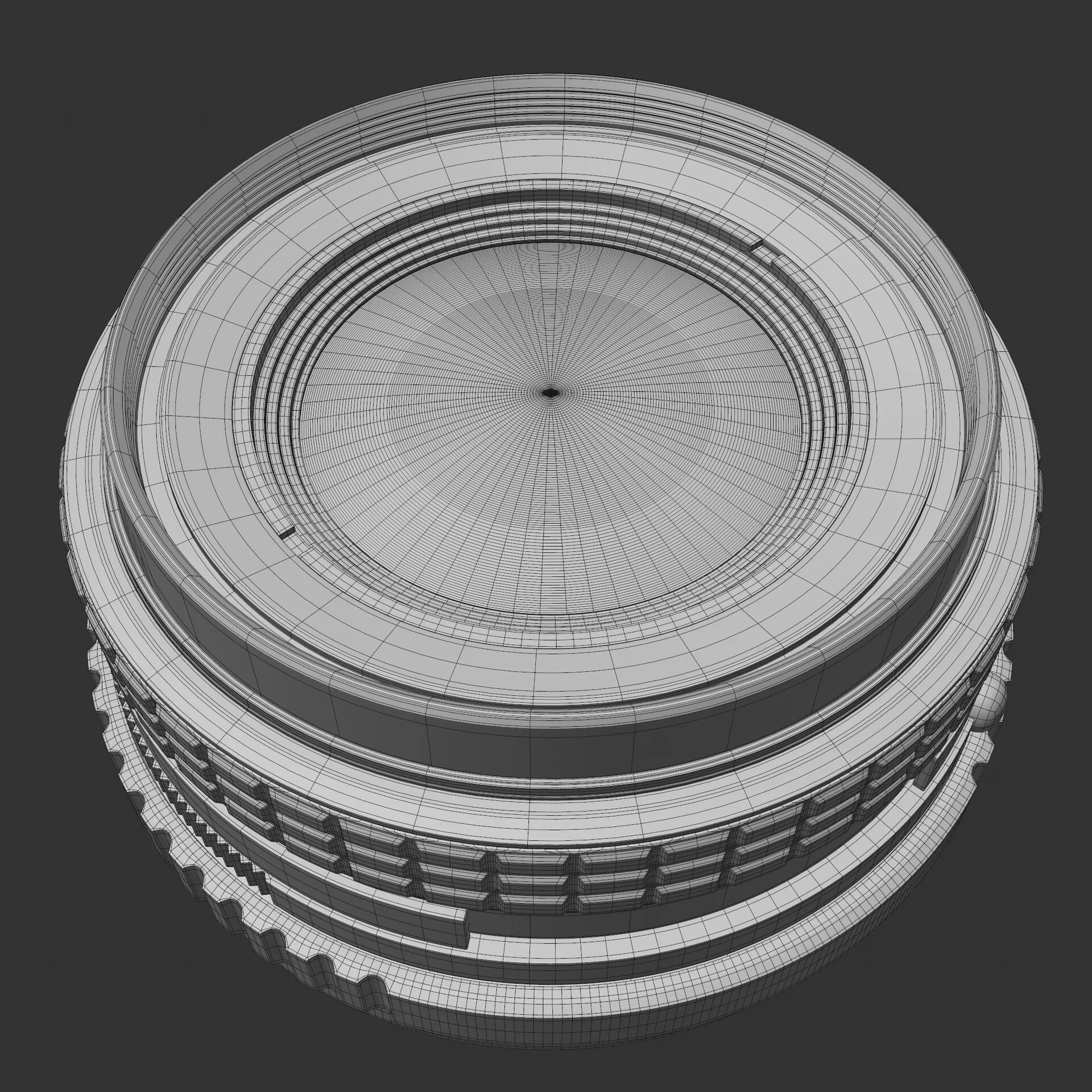 Pentax 50mm f/1.7 lens wireframe 05